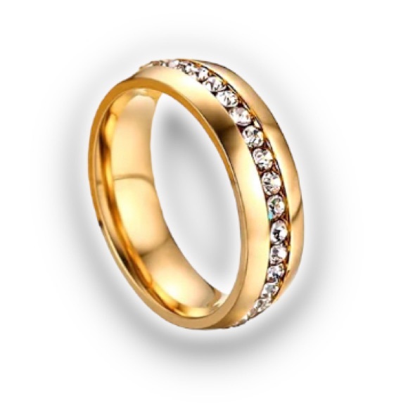 Stainless Steel Gold-Tone • Band Ring • Size: 6 - Picture 5 of 5
